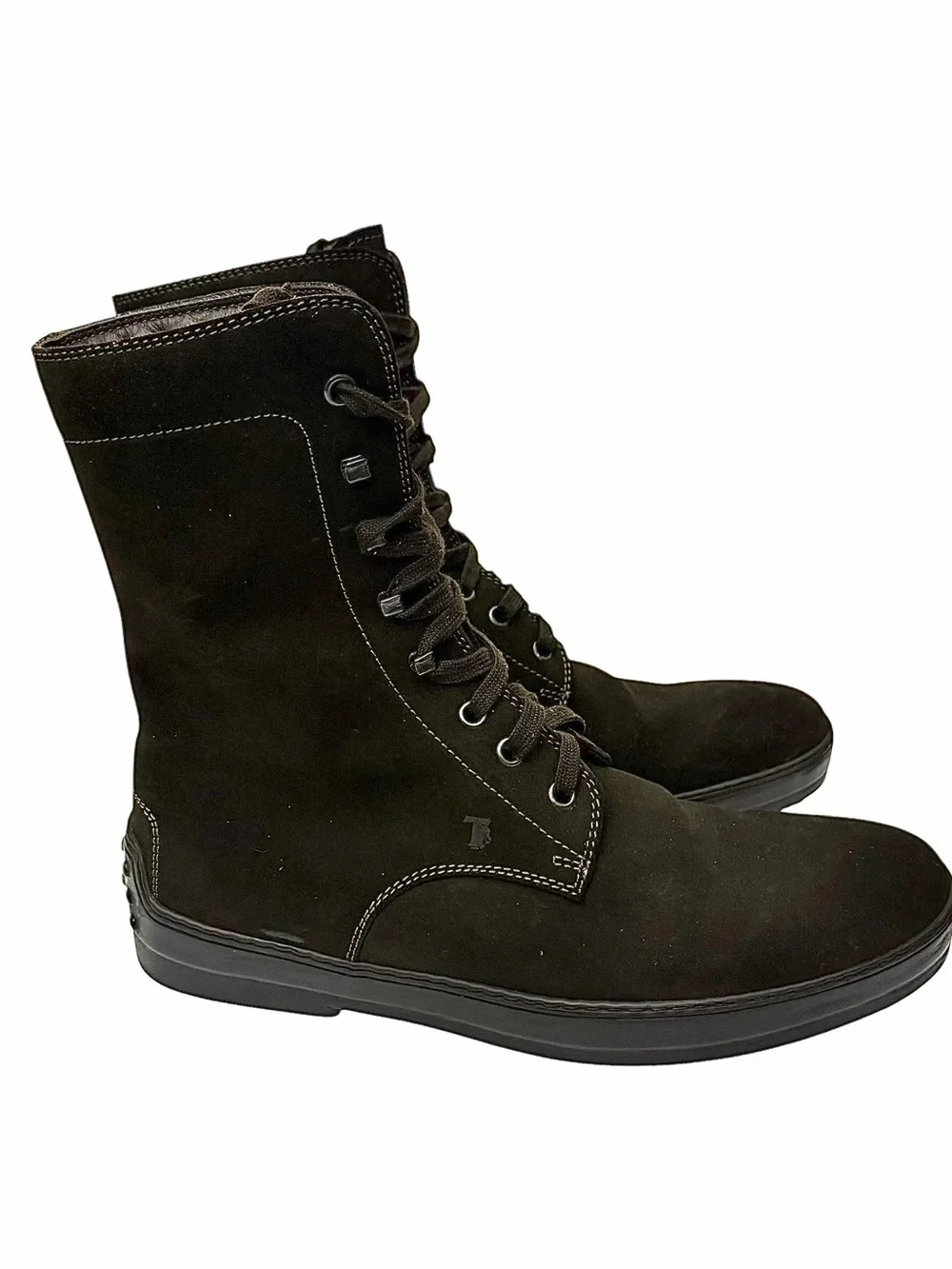TOD’S Winter Gommino Brown Suede Ankle Boots – Men’s Size 7.5D – Made in Italy